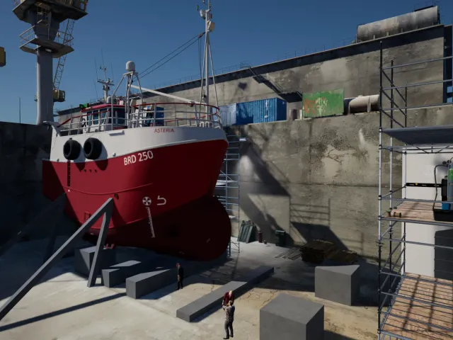 Industrielles 3D-Modell in einer virtuellen Trainingsumgebung