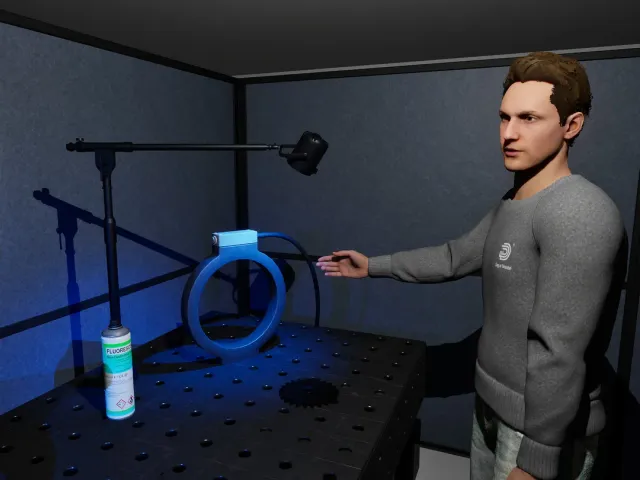 Virtuelle Trainingsstation für zerstörungsfreie Prüftechnik (NDT)